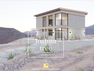 Joshua Tree Cabin Exterior Path View Norris Architects