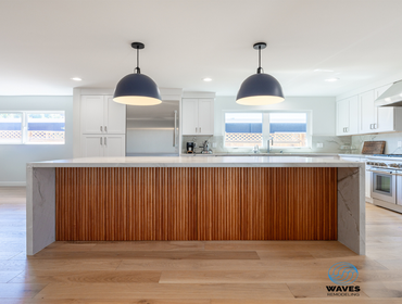 Kitchen Goals Achieved! We just wrapped up this stunning kitchen remodel in San Bruno, and the results speak for themselves! From the sleek waterfall i