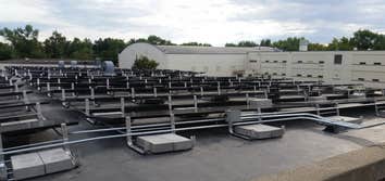 St. Jude Solar project 34 KW grid tied solar project completed on the roof of St Jude Thaddeus School in Havre, Mt. Project was completed with USB gran