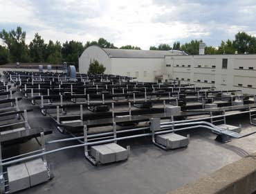 St. Jude Solar project 34 KW grid tied solar project completed on the roof of St Jude Thaddeus School in Havre, Mt. Project was completed with USB gran