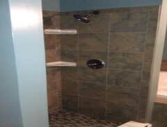 Project photos from Quality Building And Restoration LLC Master Suite Addition with vaulted ceiling, large walk in closet and master bathroom with jacu