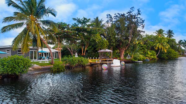 Gazebo with Waterfall