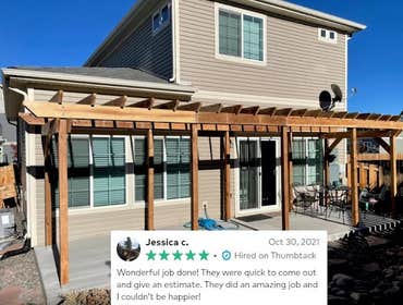 10x24 Cedar Pergola