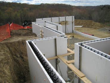 Photos from ICF Installation Associates, LLC The following pictures are taken at various jobs we have done. The first ones are of the basement of an A