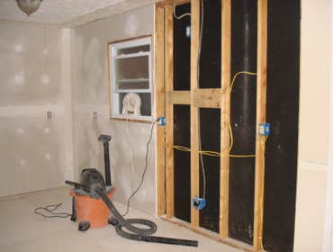 Photo(s) from T And C Drywall This is an apartment main office building.
-Furred out cement walls
-drywall
-texture