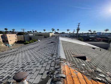 Commercial Property Full shingles roof Replacement Cool roof shingles replacement from beginning to end