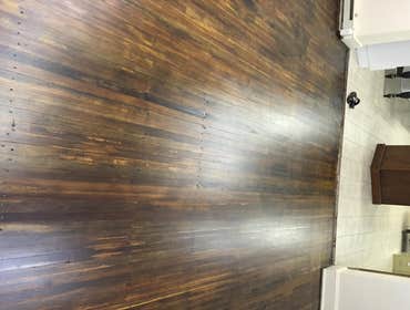 Hard wood floor salvage These beautiful 150-year-old hardwood floors were in really bad shape. With some love time heavy sanding and more love we resc