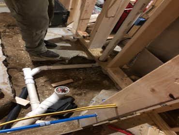 Photos by Amr Builders LLC #3 Frame new bath and 2 bedrooms in basement
