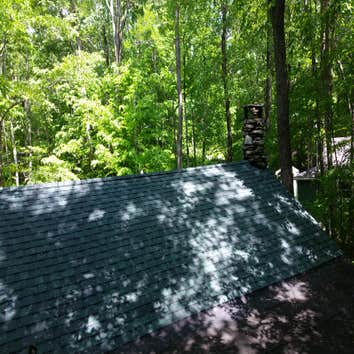 Cabin Roof This project involved demolition of roofing and re framing the roof adding collar tie supports to the existing cathedral rafters new 5/4 rou