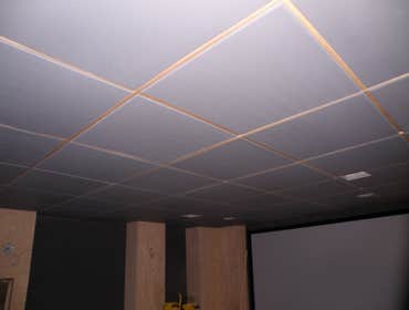 Photos from Vh improvement inc transforms a room in the basement into a media room