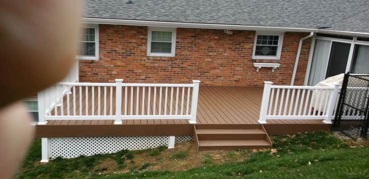 Composit Decking, hidden joist