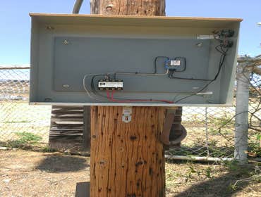 Project photos from Sandbank Electric Outdoor Panel change outs damaged by weather and water run off. All were relocated to dryer land and properly gr