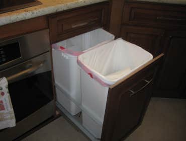 Project photos from RCL Construction Company, Inc Pepperwood Project - Kitchen remodel with custom stained Alder Select cabinetry, granite countertop a