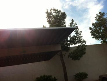 Project photos from Westside Restoration Damage carport fixed.