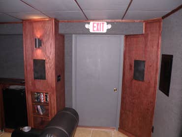 Photos from Vh improvement inc transforms a room in the basement into a media room