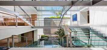 Hermosa Beach Glass Stairs & Skylight PROJECT
Glass stairs and skylight separating two halves of a Hermosa Beach Strand Home.
TEAM
Architect: Ryan