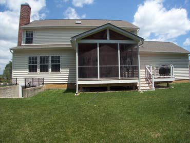 Photo(s) from American Deck Inc Fiberon Horizons Ipe decking & Screened Enclosure, Middle River MD