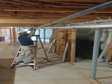 Cafone Construction Installation This full system (heat and air-conditioning) installation was completed on a flip house. The general contractor Mike C