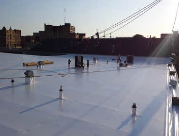 Factory-welded PVC membrane
