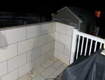 Ceramic tile deck