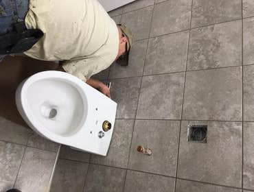 Photo(s) from Reed Plumbing LLC Burlington Coat Factory- Addition, moved mens and womens bathrooms to new location and completely redid them