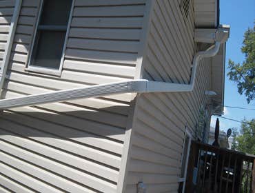 New gutters and down spouts