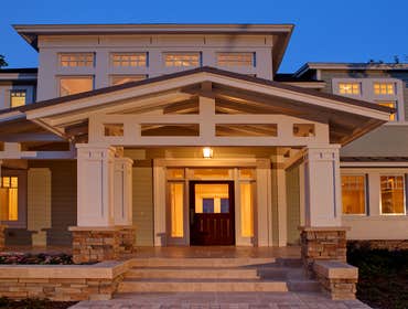 Photos by Robert A. Harris Architect #1 This custom home on Lake Maitland was designed as a "barefoot" house, one that could allow a casual lifestyle.
