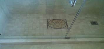 Jacalitos Ranch Bathroom Remodel... Removed old fiberglass tub surround and installed new tile shower.