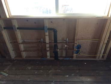 Plumbing remodels Rough in plumbing pictures and finish pictures
