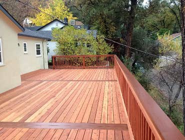 Red Wood Deck