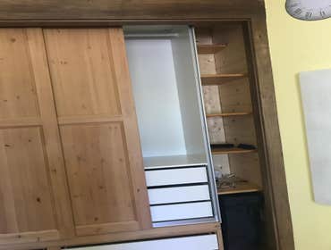Closet Solutions with washer and dryer storage Closet Solutions with washer and dryer.