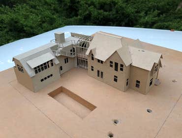Photos by Ecological Architecture P.A. #35 proposed 'carriage house' , ADU, and addition to historic 1878 house.