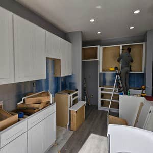Fine Design Remodeling resume painting, frame, tile, cabinet install, shower, more.