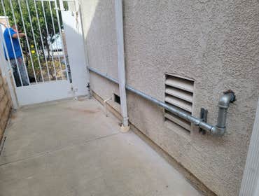 Gas line installation