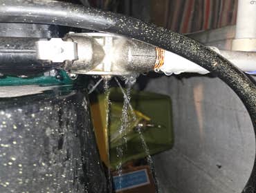 Failed bypass valve on an old water softener