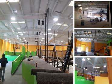 Photos from Tech-Vac On this project we replaced 3 package units on a Cici's Pizza. The old units were removed due to old age and extensive hail damage