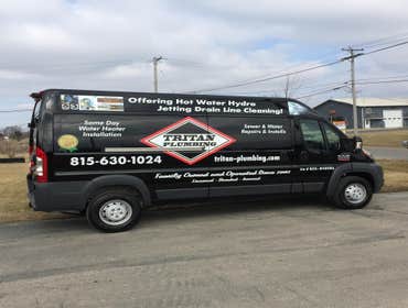 Photos by Tritan plumbing Joliet IL Main Sewer Line cleaning and new sump pump