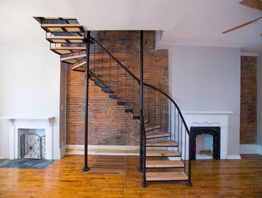 Photos by Andrew & Co. Design + Build #4 Custom Steel / Solid Oak Tread Staircase