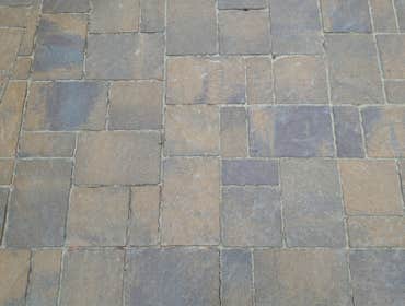 Cleaned and Sealed old Interlocking Paver patio