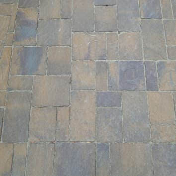 Cleaned and Sealed old Interlocking Paver patio