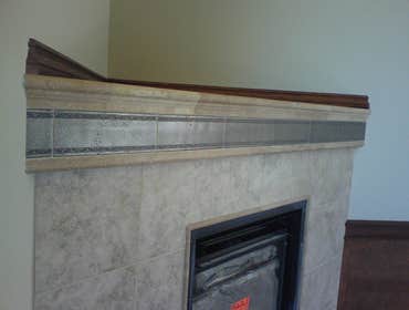 tile fireplace