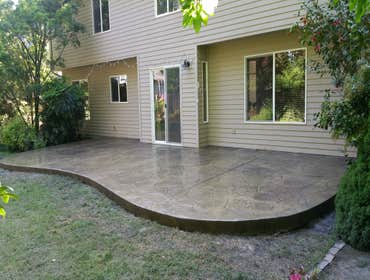 Beautiful Stamped patio It looks Amazing with this selection colors