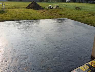stamp concrete charcoal