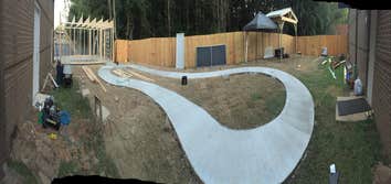Pergola, fence and side walk Project done at a private school in Alabama