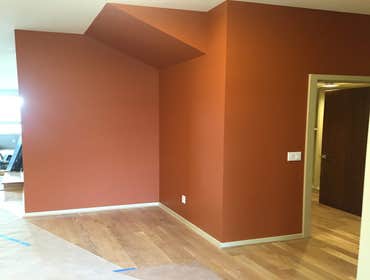 Modern Custom Home We did the interior paint for this lovely custom home in North Seattle. This was new construction and we did the millwork and wood f