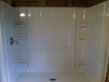 Fiber glass shower