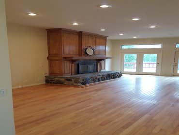 Johnson Drive house Complete paint job performed inside house in all rooms also several items repaired through out house with new light fixtures wood f