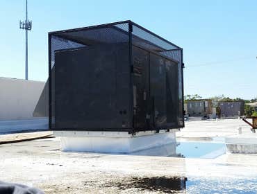 New Caged Ruud Rooftop Unit