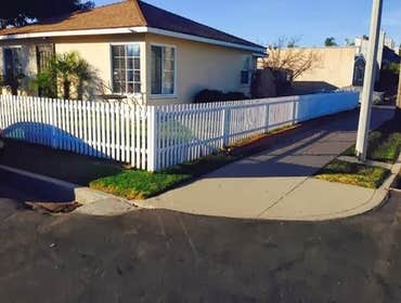 Custom White Picket Fence Custom White Picket Fence