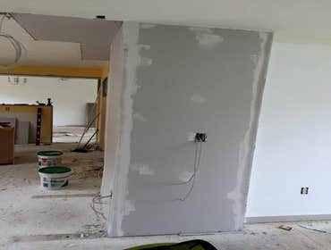 kitchen during remodel
